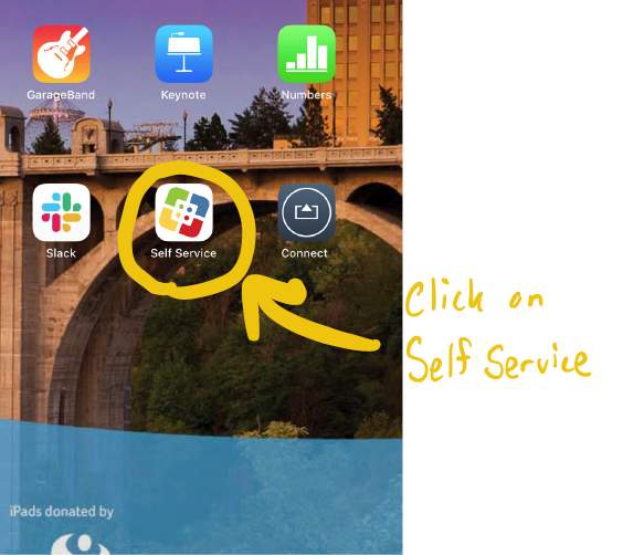 find self service app
