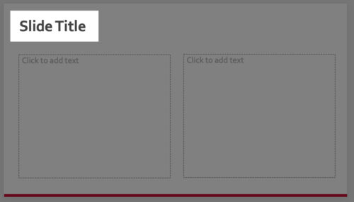 Highlighted area shows Title Placeholder text.