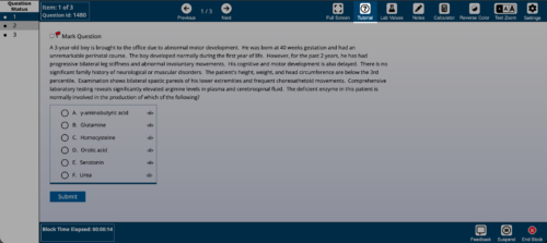 Location of tutorial button is in the top navigation bar.