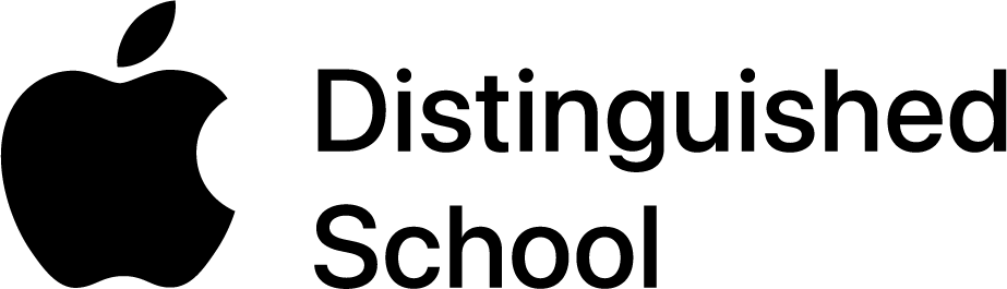 Apple Distinguished School logo.